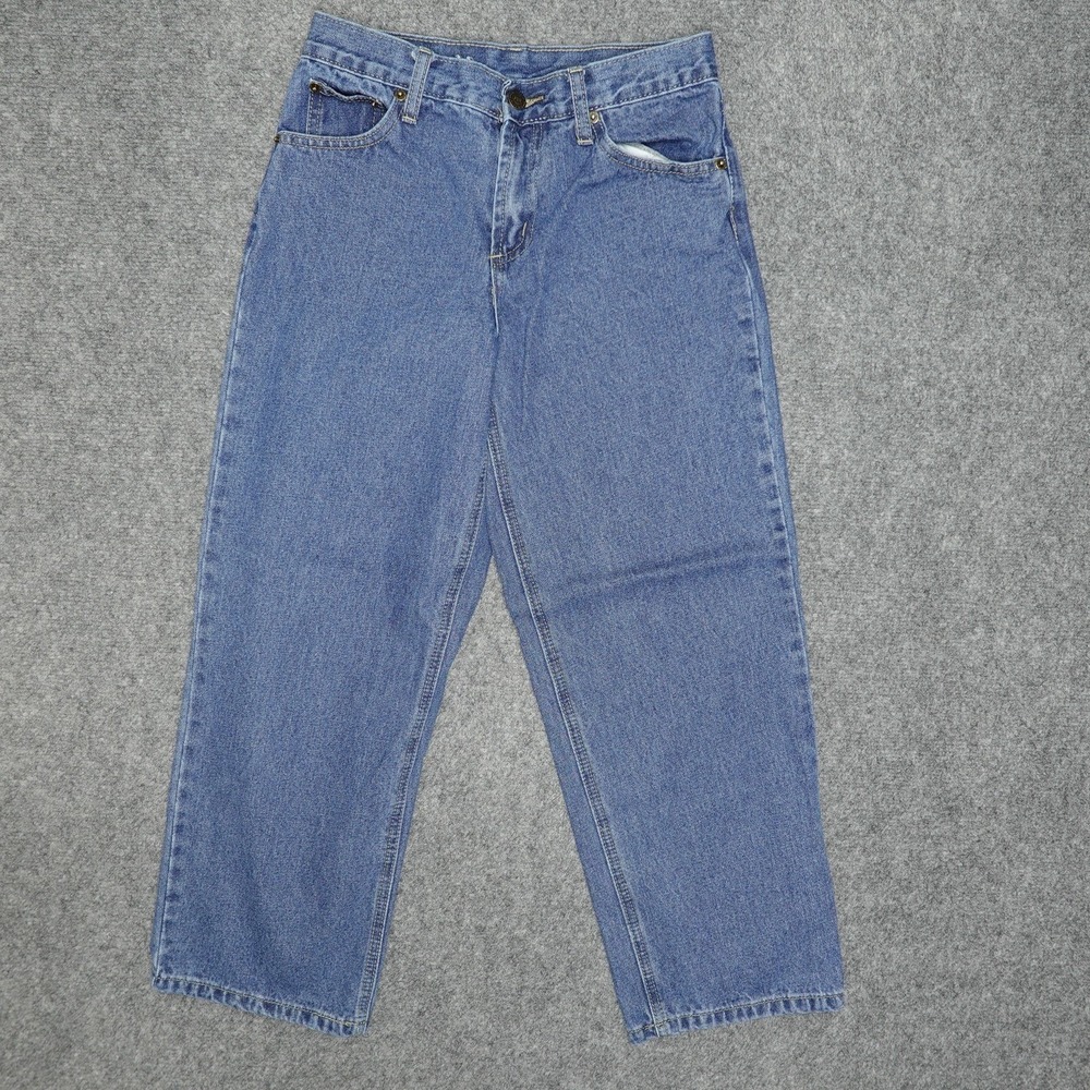Real Ranch Jeans Boys Size 8 Blue Loose Fit Denim Five Pocket Western